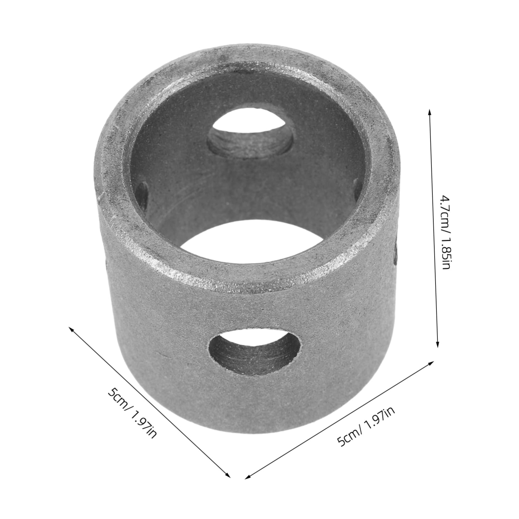 Mobestech 5piezas Soporte De Montaje De Tubo para Jack De Remolque Giratorio De Alta Carga Adaptable para Instalaciones De Soldadura Caravanas y Remolques