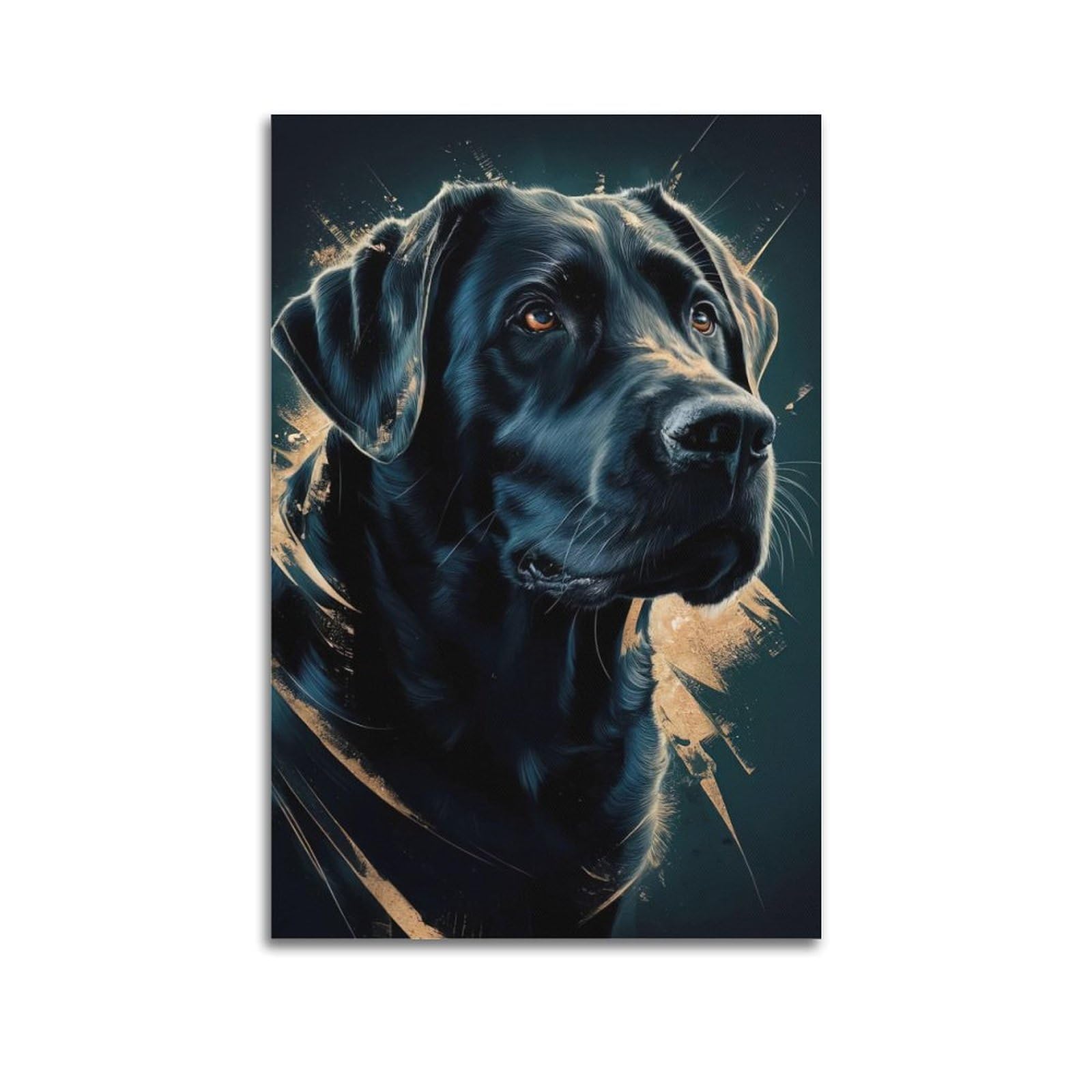 JTLFXY Animal Artwork Poster Puppy Looking at The Sky Poster Decorative Painting Canvas Wall Posters And Art Picture Print Modern Family Bedroom Decor Posters 20x30inch(50x75cm)