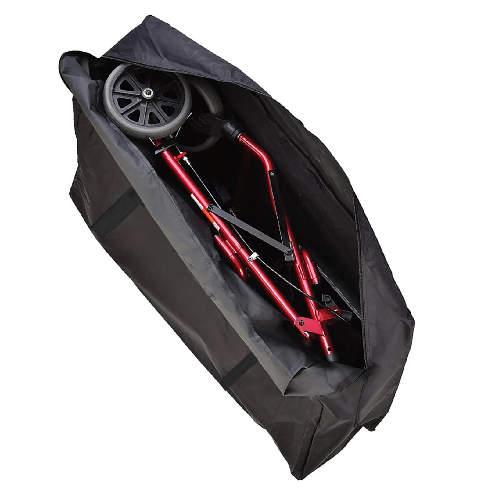 Borsa portaoggetti nera in tessuto Oxford resistente e impermeabile, set di mobili da giardino, coperture, cuscino da esterno, sedia pieghevole, organizer for scooter