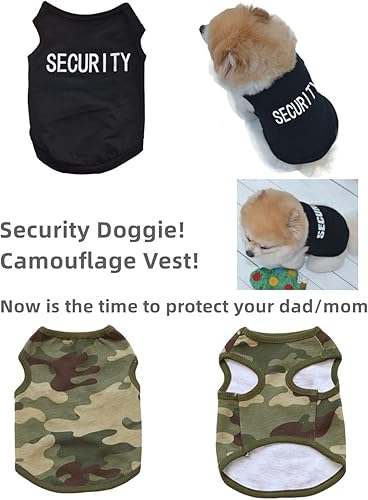 Miniatura 2 de Clopon 4 piezas de ropa para perros pequeños para niños, lindas camisas suaves para cachorros para niñas y perros, ropa de Chihuahua Yorkie, XS