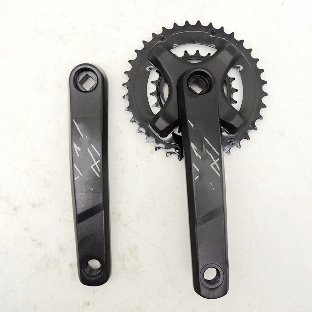 Alanmoship 36/22T Mountain Bike Crankset 175Mm Aluminum Alloy Crank Arms With Steel Chainrings For 8-9 Drivetrains, Square Taper Interface