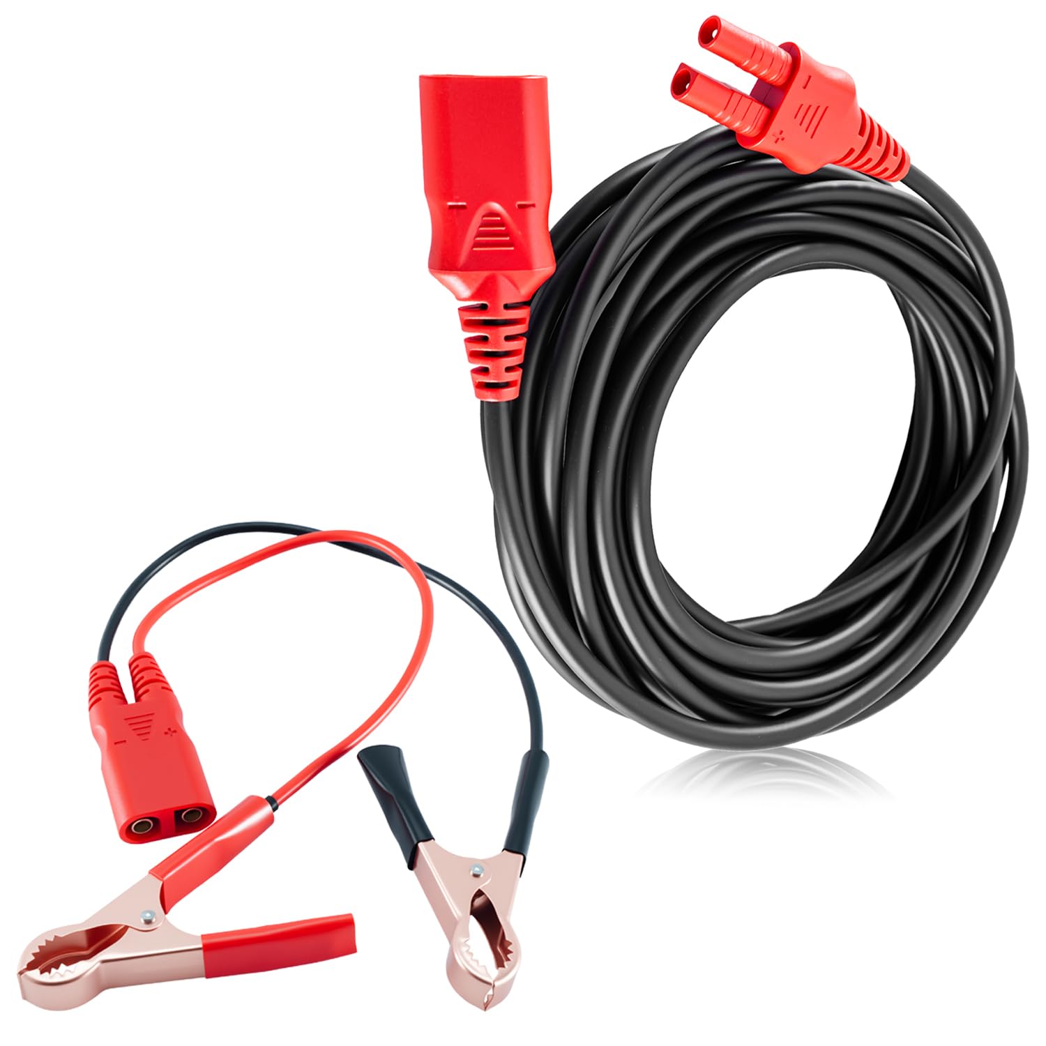 Câble d'extension de 6 m et clip de batterie compatible avec sonde d'alimentation 3Ez/3/3S, lot de pinces crocodiles de rechange PPTK0027 PPTK0025