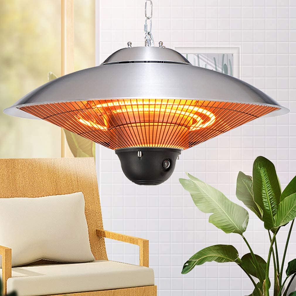 Buy Electric Outdoor Aluminium Ceiling ed Garden Patio Heater, 1500W