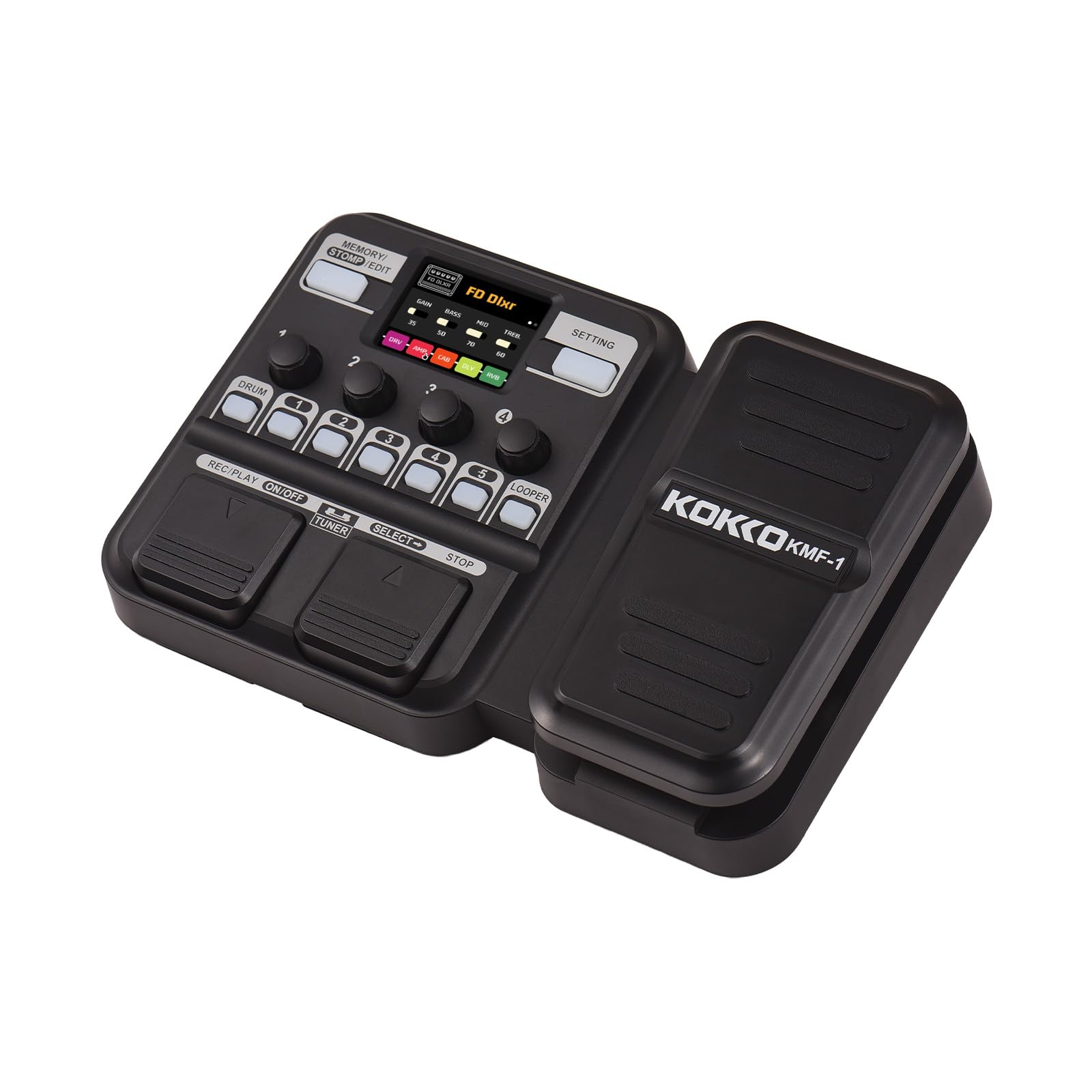 Pedal multiefectos para Guitarra con 10-59 preajustes,6 Cajas de ritmos y Looper,40 ritmos Diferentes para Practicar en casa,transmisión en Vivo,conectar computadora,Auriculares,