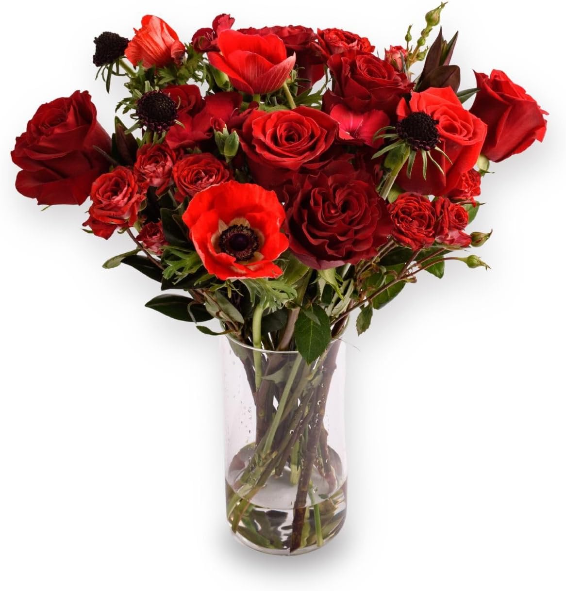 Epicflowers, The Soulmate Bouquet, Fresh Flower Red Bouquet, Mix of premium flowers, 22 stems, Gift Fresh Flowers for Birthday, Anniversary,Sympathy, Congratulations, Thank You, Just Because.