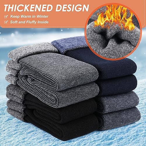 Xuhal Winter Warm Thermal Socks Bulk Crew Boot Thick Heated for Women Men Cold Weather Hiking4
