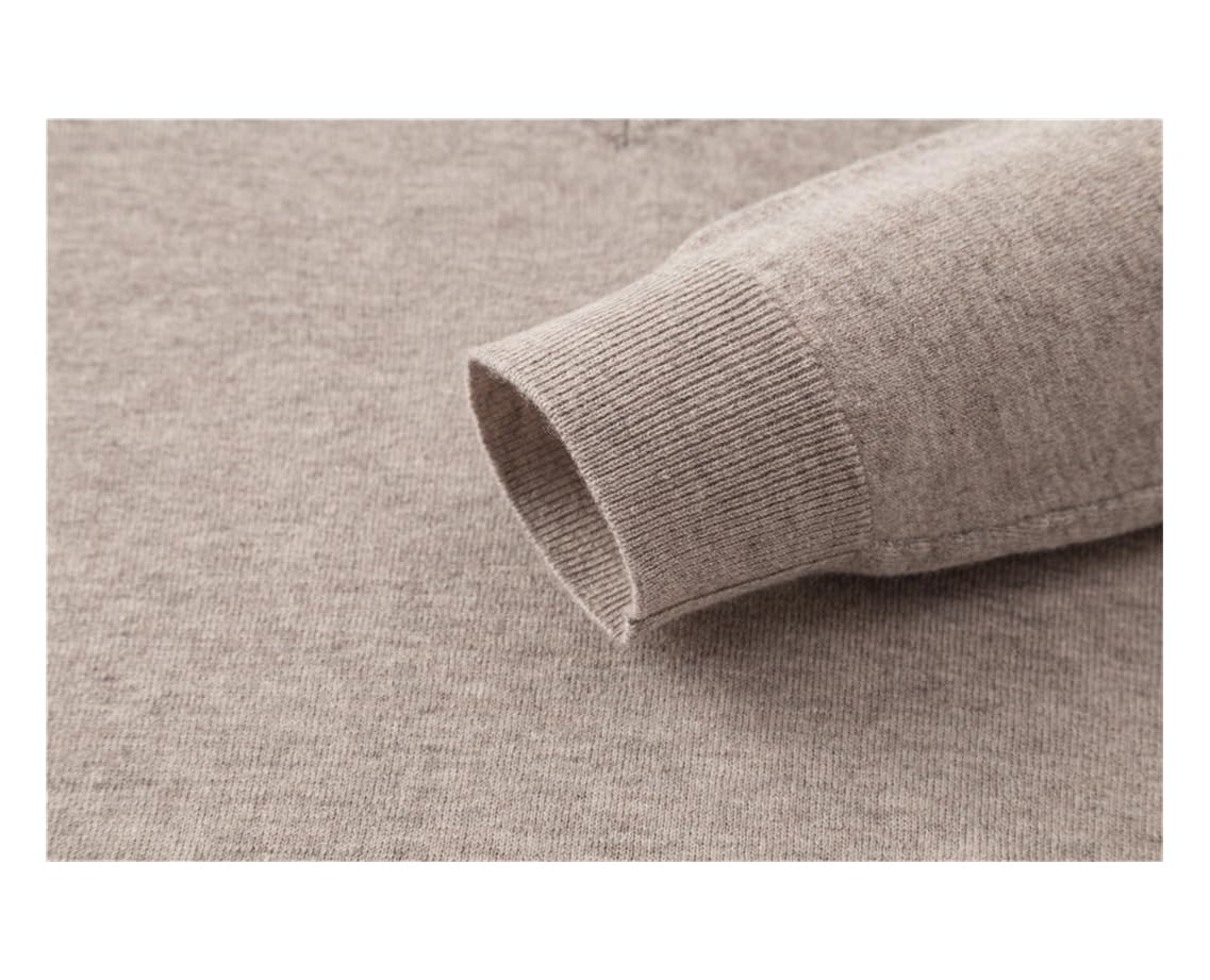 FULBHPRINT 100% Suéter De Lana Merina para Hombre Otoño Invierno Jerseys con Cuello En V Ropa De Abrigo Gruesa Suéteres De Cachemira