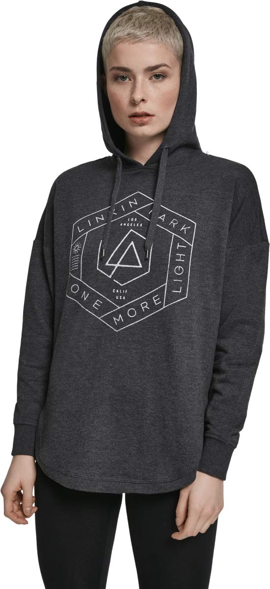 MERCHCODE Ladies Linkin Park Oml Oversize Hoody Felpa Donna (Pacco da 1)