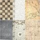 Reispapier, Vintage-Hintergrund, 20 x 26,6 cm (6 Stück) – 6 Motive für Scrapbooking, Karten, Basteln, Decoupage. CRAFT KREATIVELY