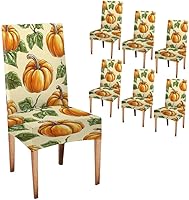 Vista 31 de CAPSCEOLL Fundas para Sillas De Comedor 4, Funda elástica para silla de comedor, lavable de elastano, fundas para sillas Parsons de cocina, Fundas