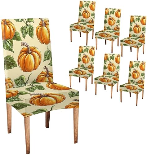 Miniatura 31 de CAPSCEOLL Fundas para Sillas De Comedor 4, Funda elástica para silla de comedor, lavable de elastano, fundas para sillas Parsons de cocina, Fundas