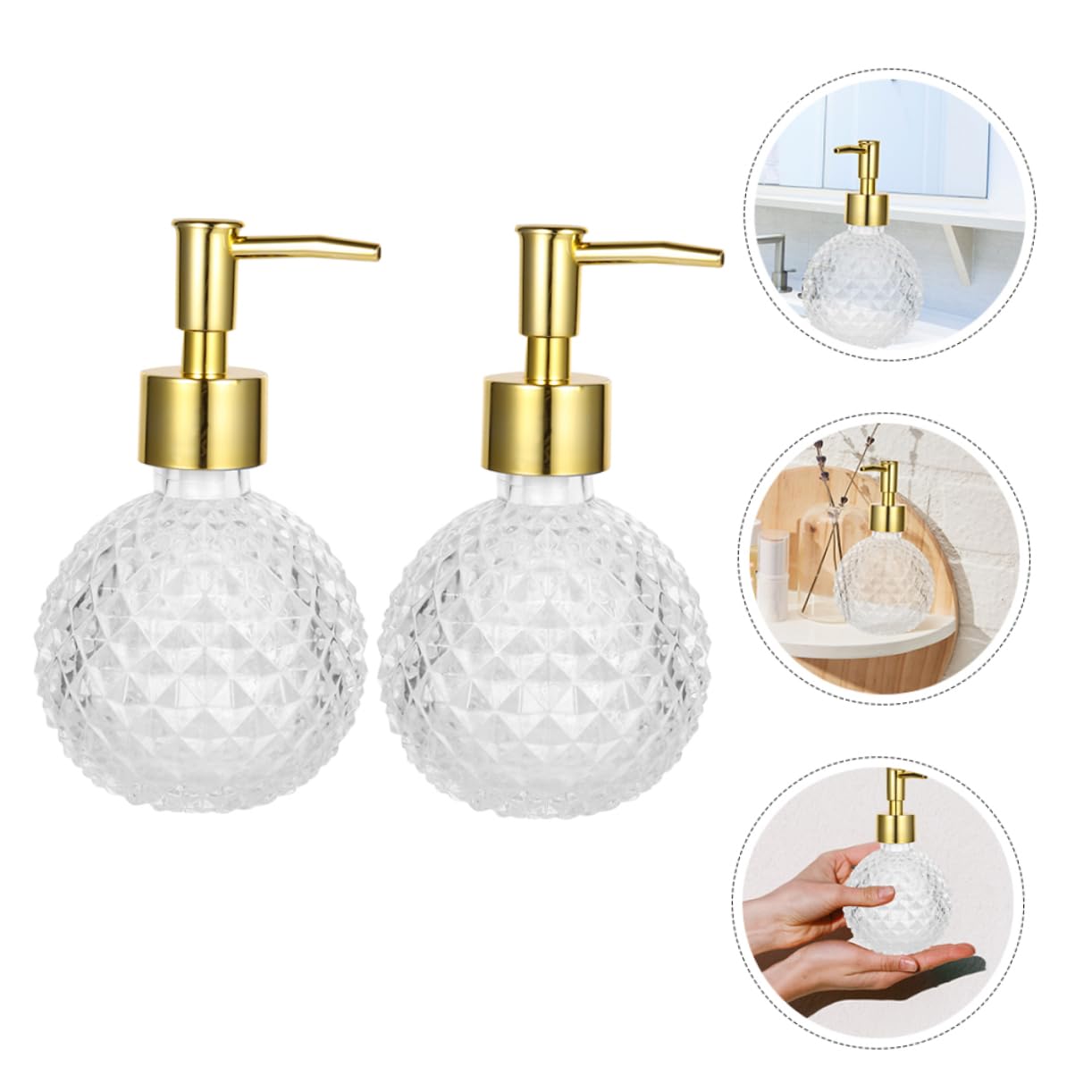 Cabilock 8stücke Seifenspender Mit Pumpe Nachfüllbare Flüssigseifenflasche Für Handseife Shampoo Und Duschgel Design Praktisch Und Tragbar