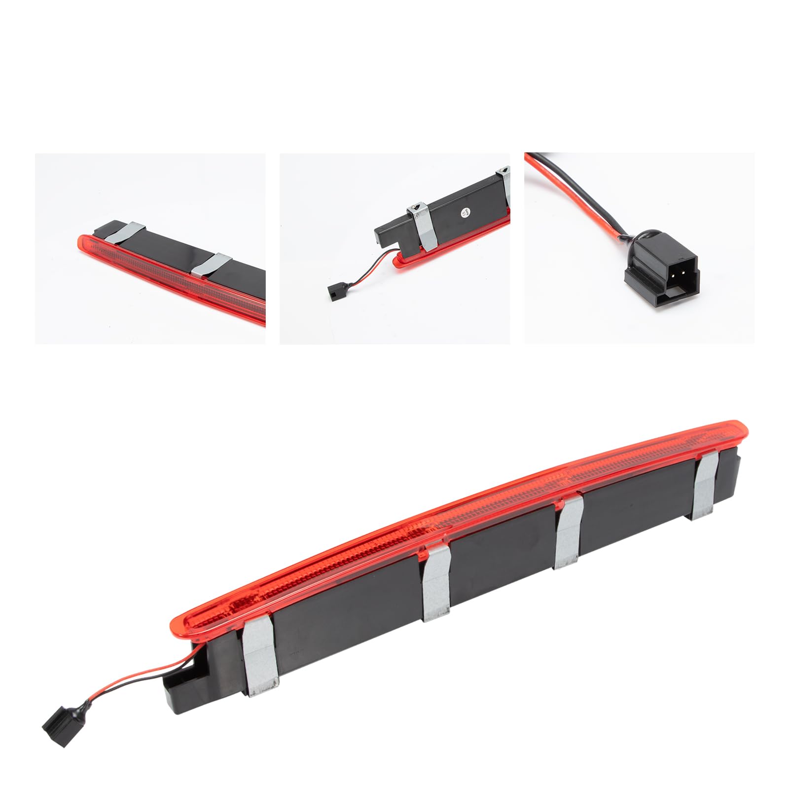 tercera luz de freno trasera LED Compatible con Clase C W203(2000-2007) A2038201456 Luz de freno LED de montaje alto