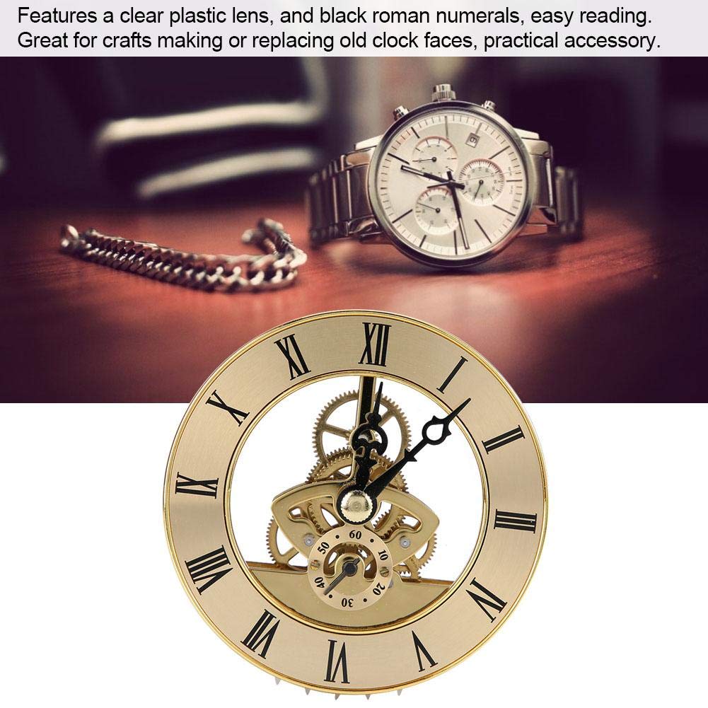 Metalowy 86 mm wbudowany zegar wkładka zegar kwarcowy głowica DIY biurko rzemiosło zegar akcesoria