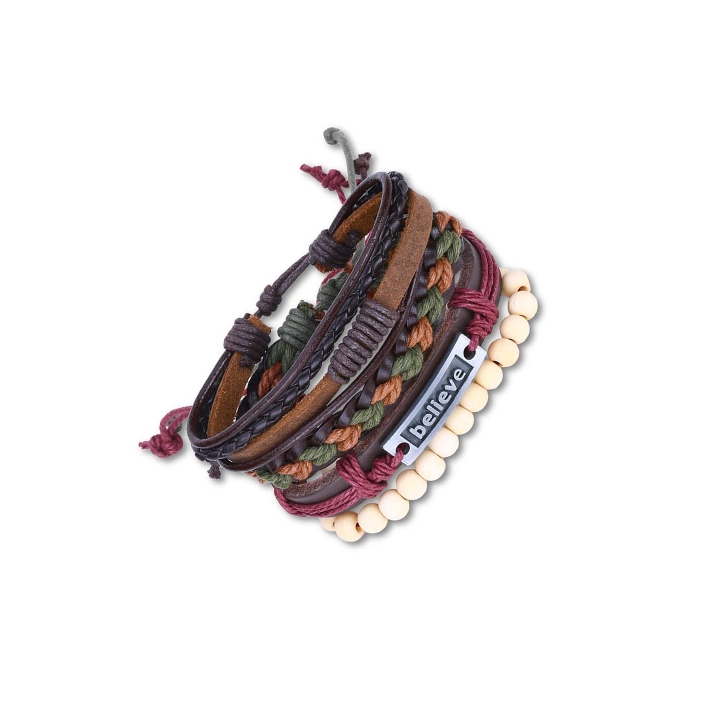 See full amazon price history chart for Vientiq Unisex Believe Multicolor Leather & Beads Charm Multi-Strand Bracelet Men/Women Vientiq Unisex Believe Multicolor Leather & Beads Charm Multi-Strand Bracelet Men/Women (B0C5YVWXRL) Amazon Price History, Amazon Price Tracker