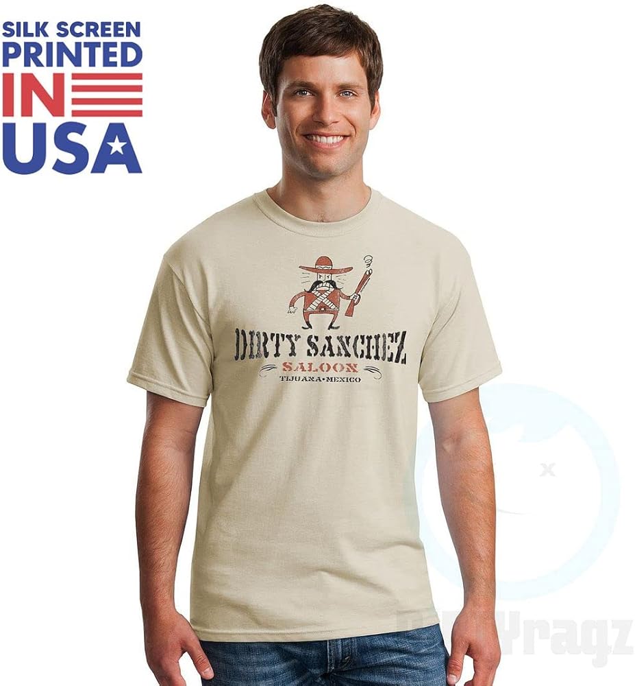 Amazon.com: DIRTYRAGZ Men's Dirty Sanchez Saloon Graphic T Shirt S