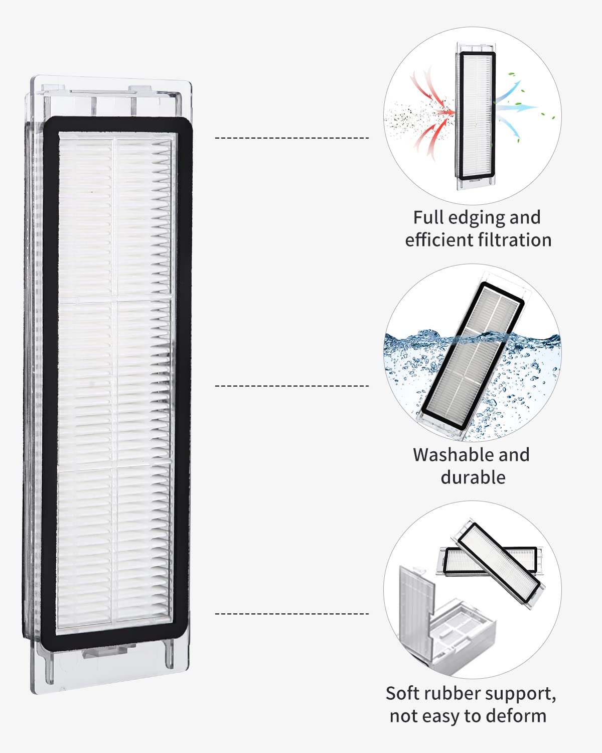 Roborock S5 Kit Filtro E Spazzola Per Roborock S6, S6 MaxV, S5 Max - Foto 8