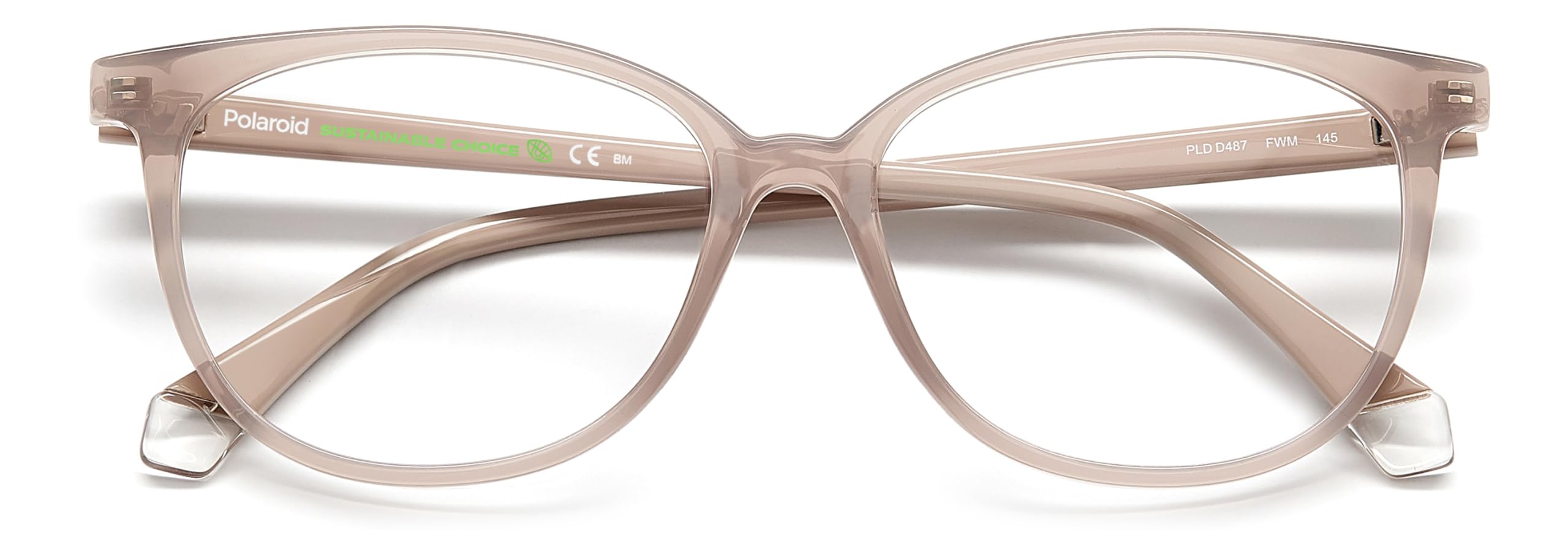 Polaroid Brille mit Sehstärke für Damen optional mit Sonnenbrillentönung oder Blaulichtfilter, Rechteckig, gefertigt aus Glas (inklusive Brillenetui)