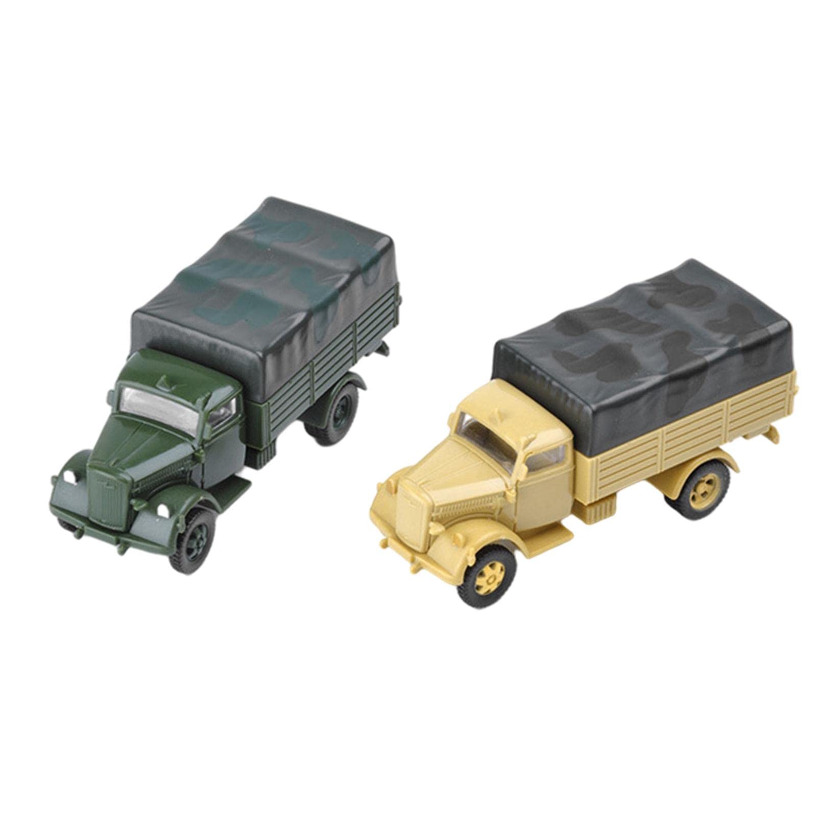 Camions miniatures 4D lot de 2 en kit 1:72 pour décor de sable et vitrine