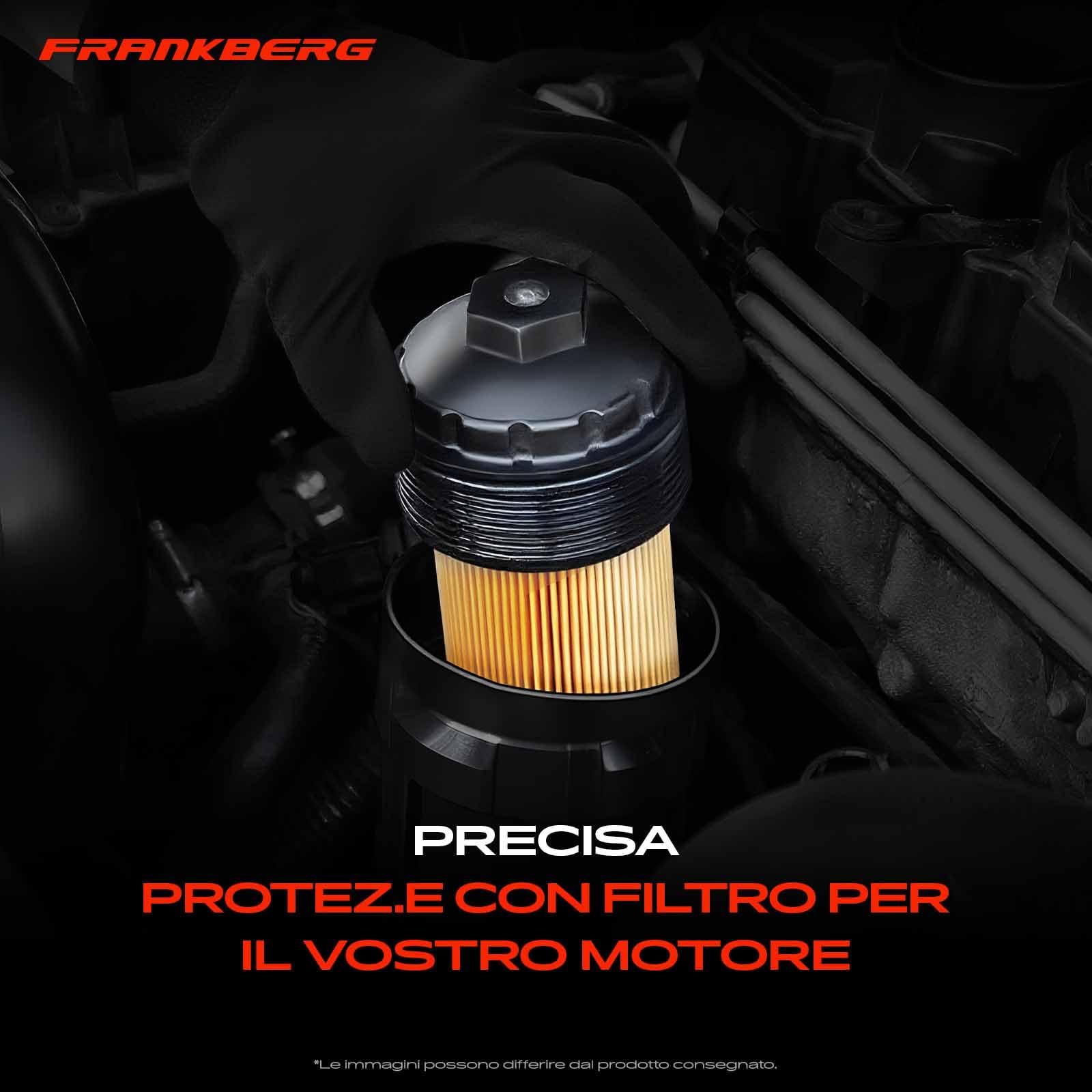 Frankberg Radiatore dell'olio Motore Alloggiamento filtro olio Benzina Compatibile 207 307 C2 C3 C4 Coupé Bipper