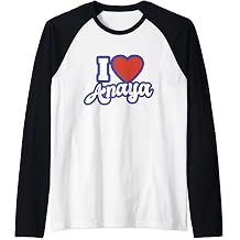 I Love Anaya Raglan Baseball Tee