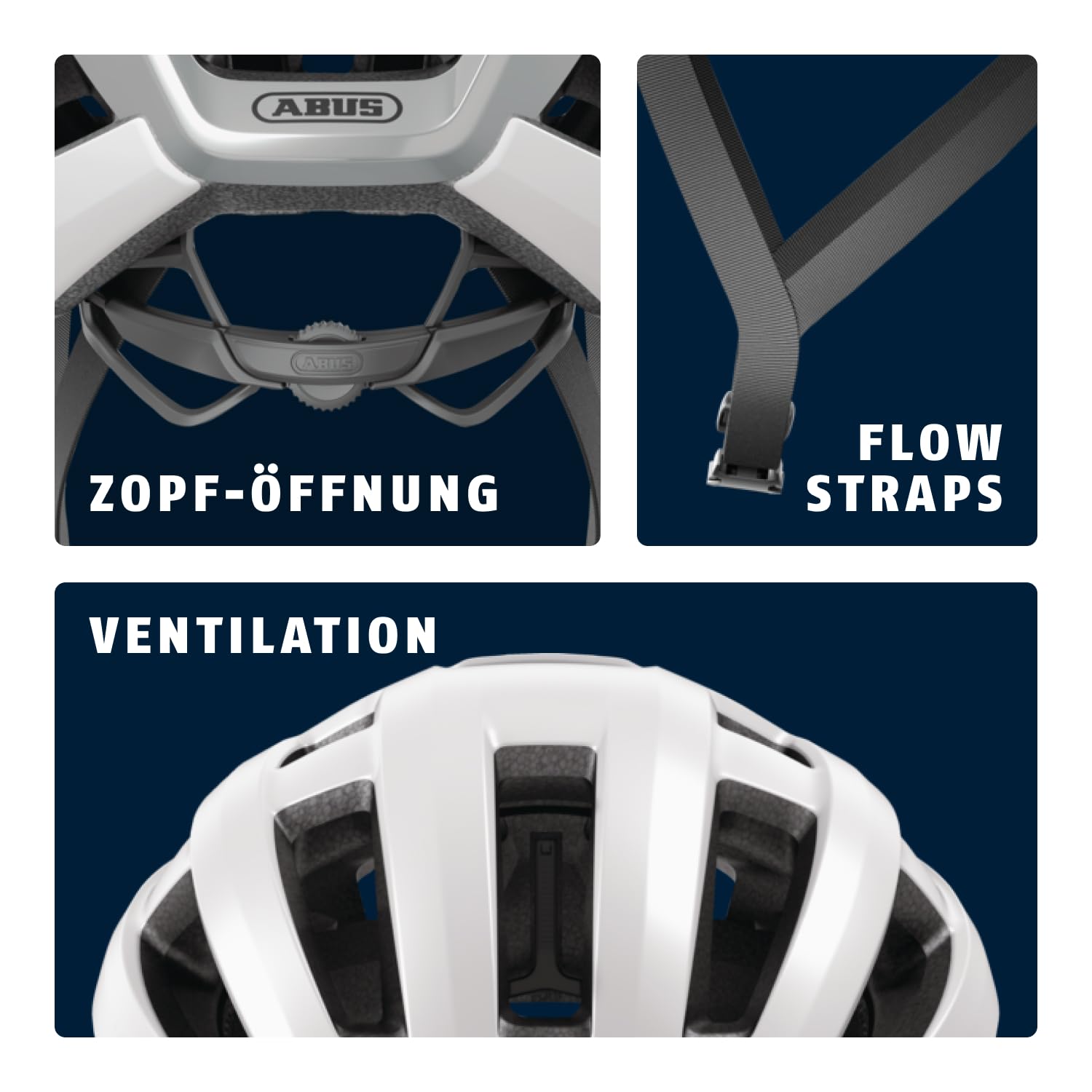 ABUS PowerDome MIPS Rennradhelm leichter Fahrradhelm Belüftungssystem Aufprallschutz Made in Italy