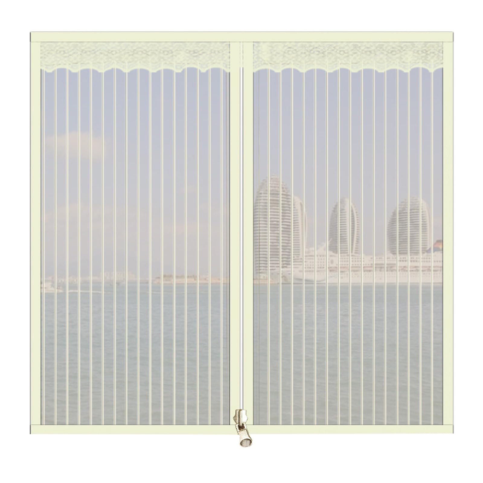Nucelit Zipper Door Curtain Household Multifunction for School Toilet Supplies Door Curtain