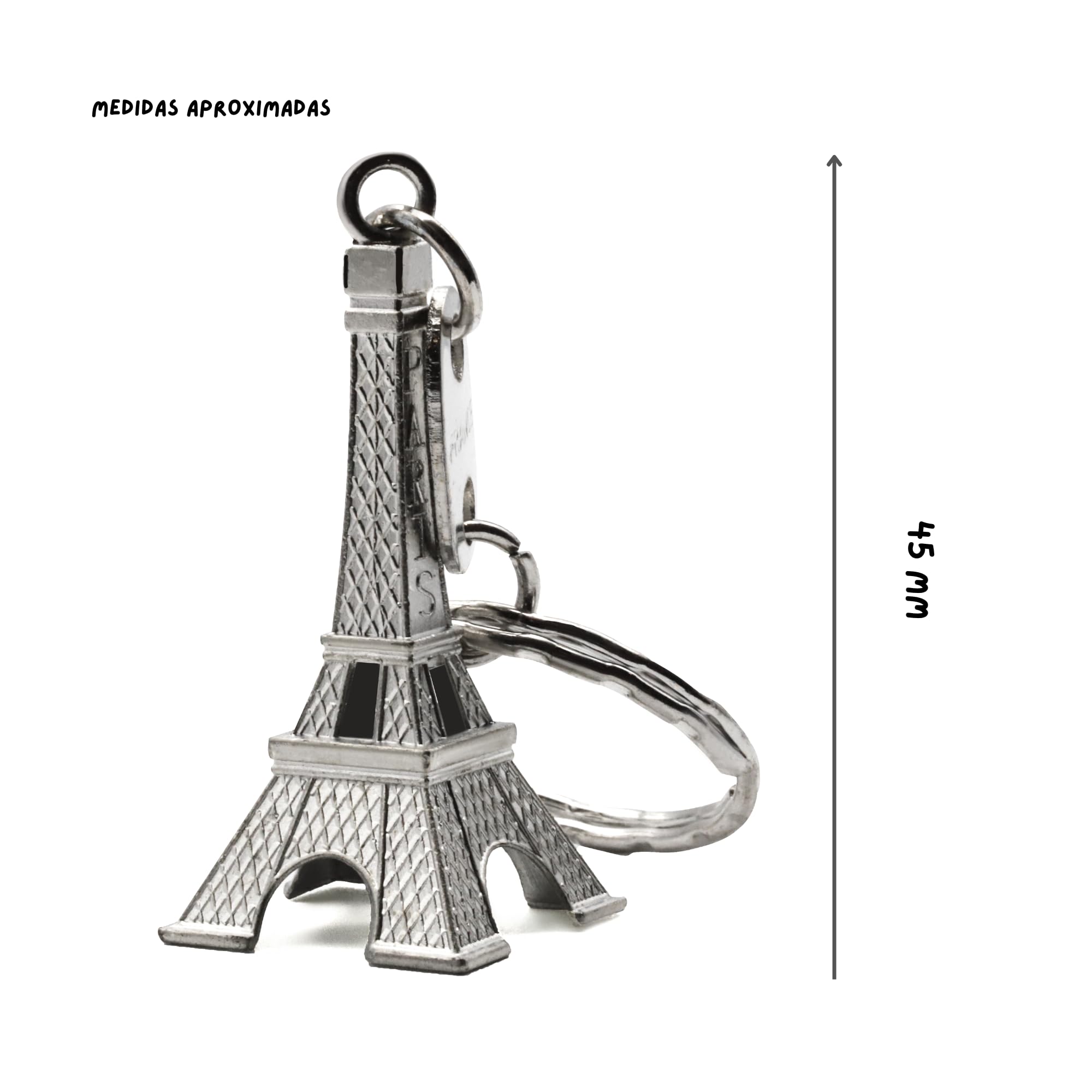 Llavero Torre Eiffel metálico, Miniatura de la Torre Eiffel, 1 Unidad - imagen 4