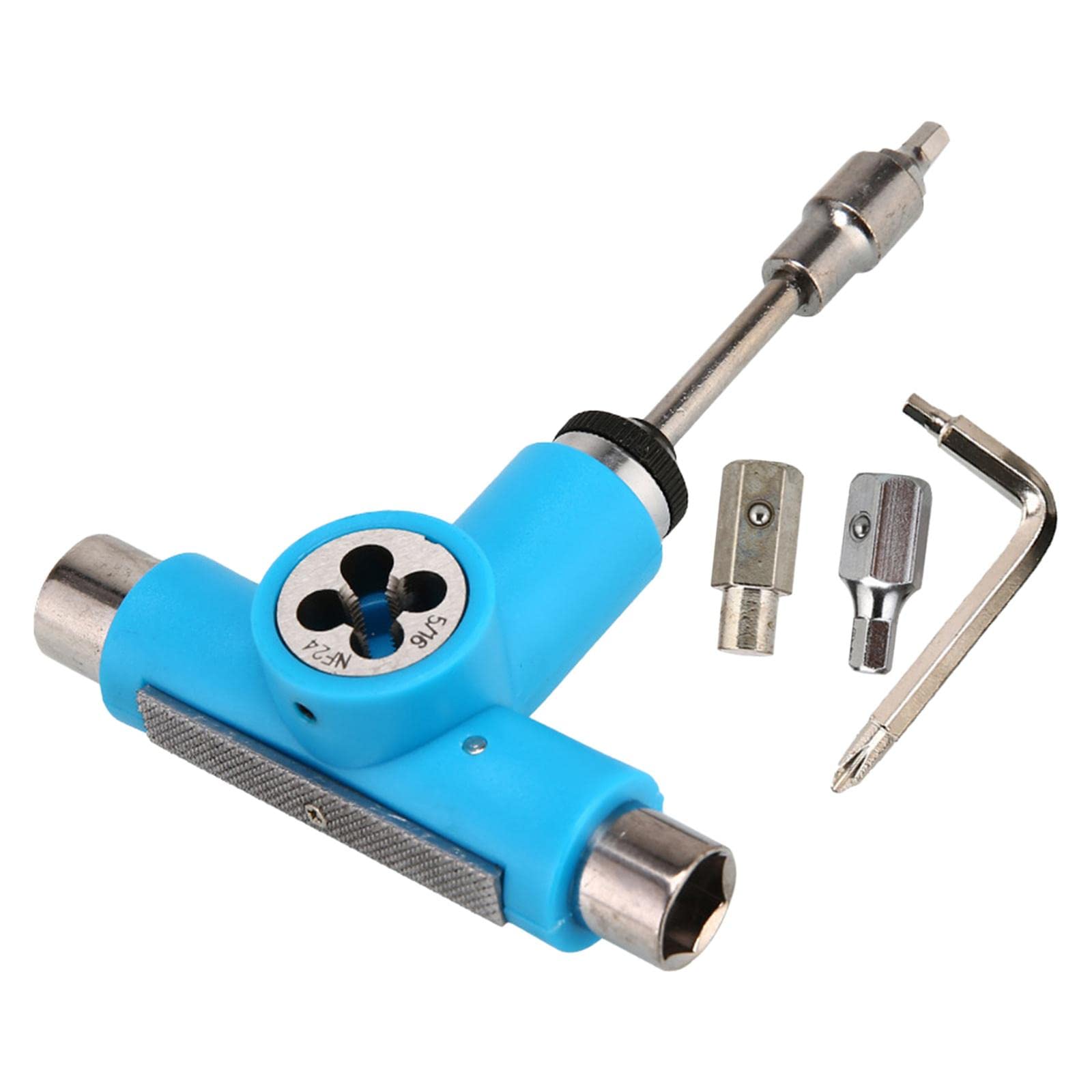 kowaku Clé pour Planche à roulettes Kit Universel pour Skateboard Outil Tout Usage Accessoire Clé Multifonction en Acier Inoxydable Adaptée Aux Déplacements