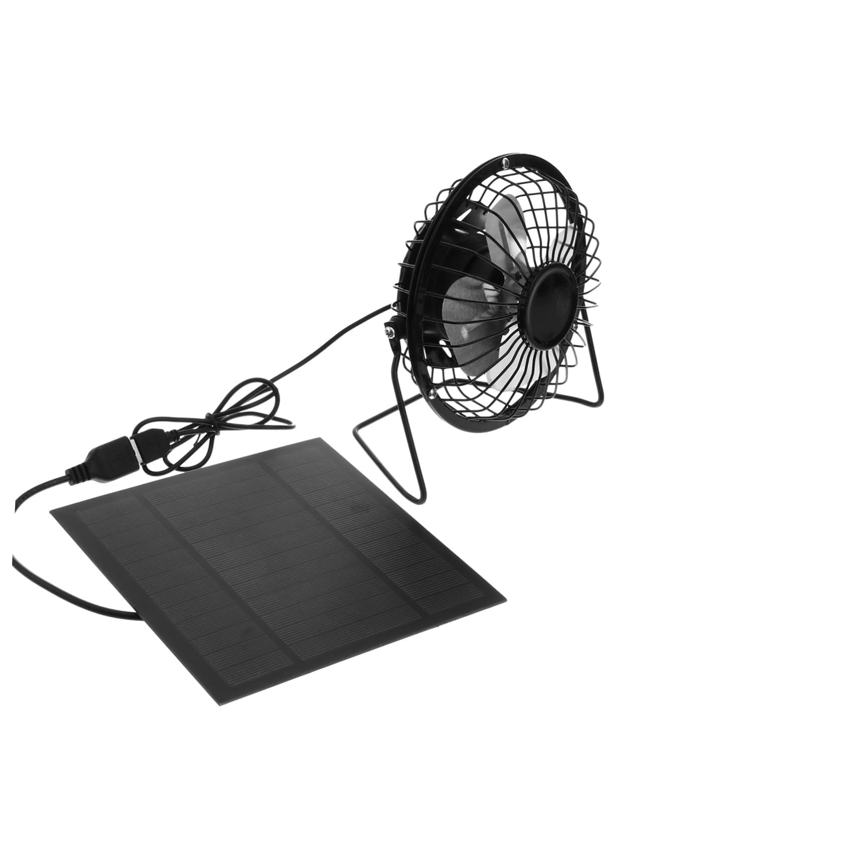 Ventilateur solaire usb rotatif et silencieux pour aérer la tente de camping
