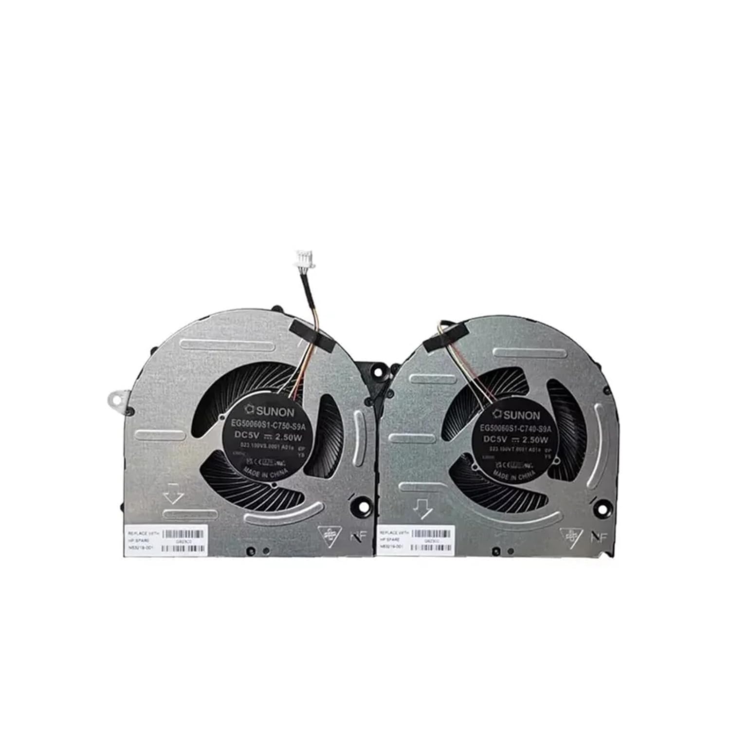 GPU CPU Cooling Fan 5V Cooler N63219-001 ， Compatible for HP ，Compatible for Pavilion ，16-ab TPN-W161 Case Fan