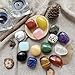 YAFU HOME 15Pcs Tumbled Chakra Stones and Healing Crystals Gift Box - 15 Natural Tumbled Crystals, with Velvet Pouch, Beginner's Gifts, Tumbled Gemstones for Meditation, Yoga, Reiki