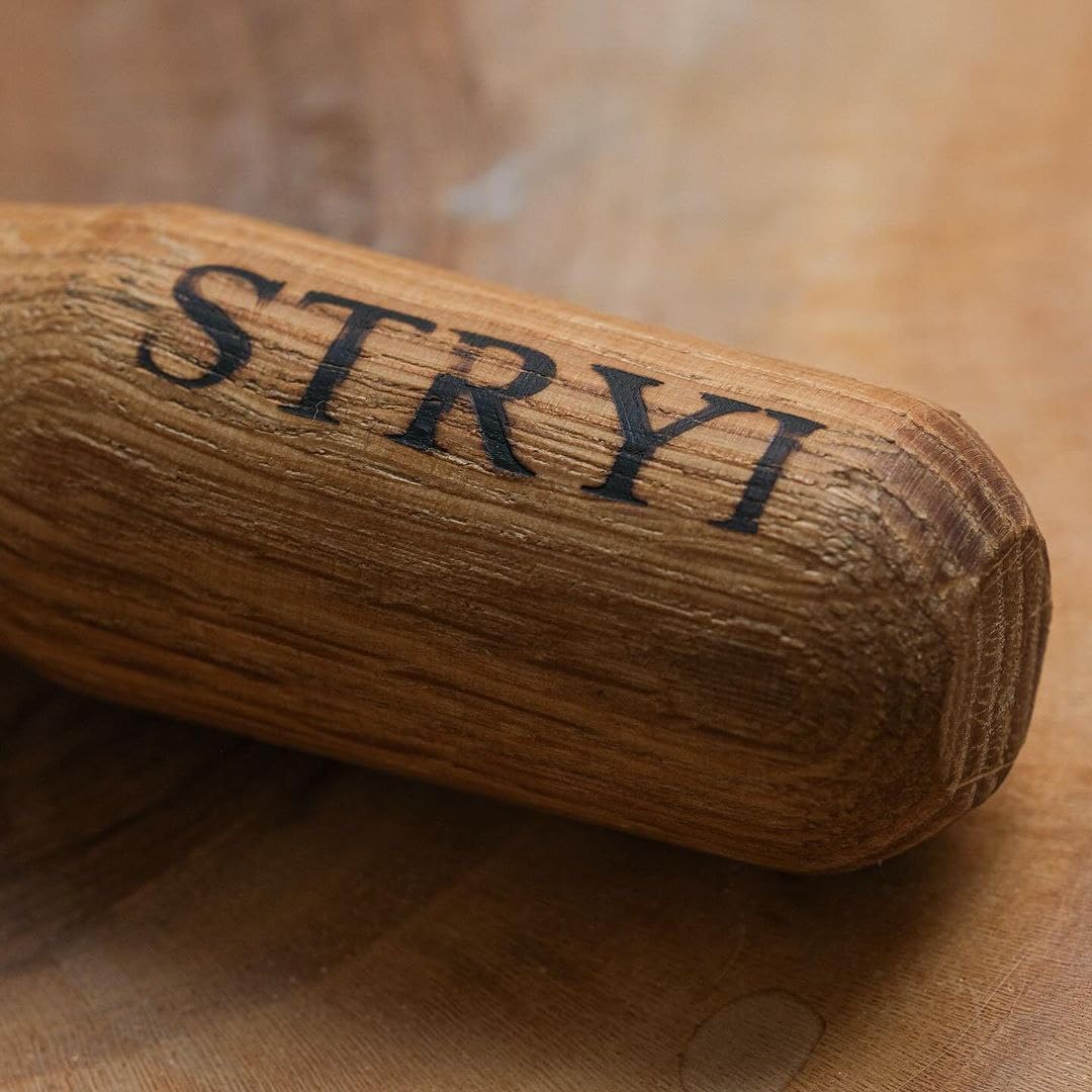 STRYI Cuchara de acero al carbono W1-7 de 20 mm curvada corta para tallar madera, herramienta para tallar cuencos, gubia hueca para cucharas y cuencos, afilada a mano, acero al carbono W1-7