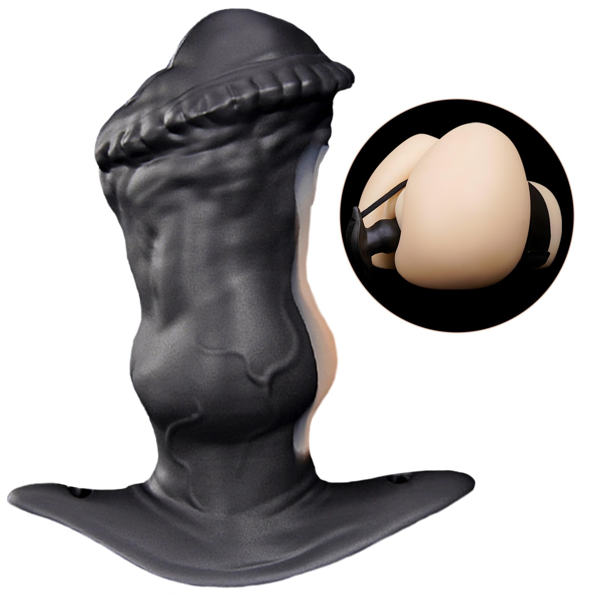Dildo Realistico in Silicone Platinato XXXL con Strong Suction Cup, Ergonomico e Waterproof, Adatto a Vaginale o Anale, Flessibile e Sicuro per uso Personale