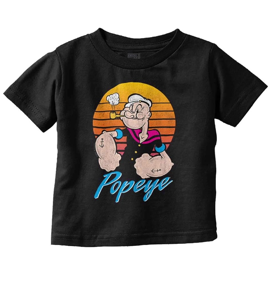 Amazon.com: Popeye The Sailor Man Retro Sunset Toddler Boy