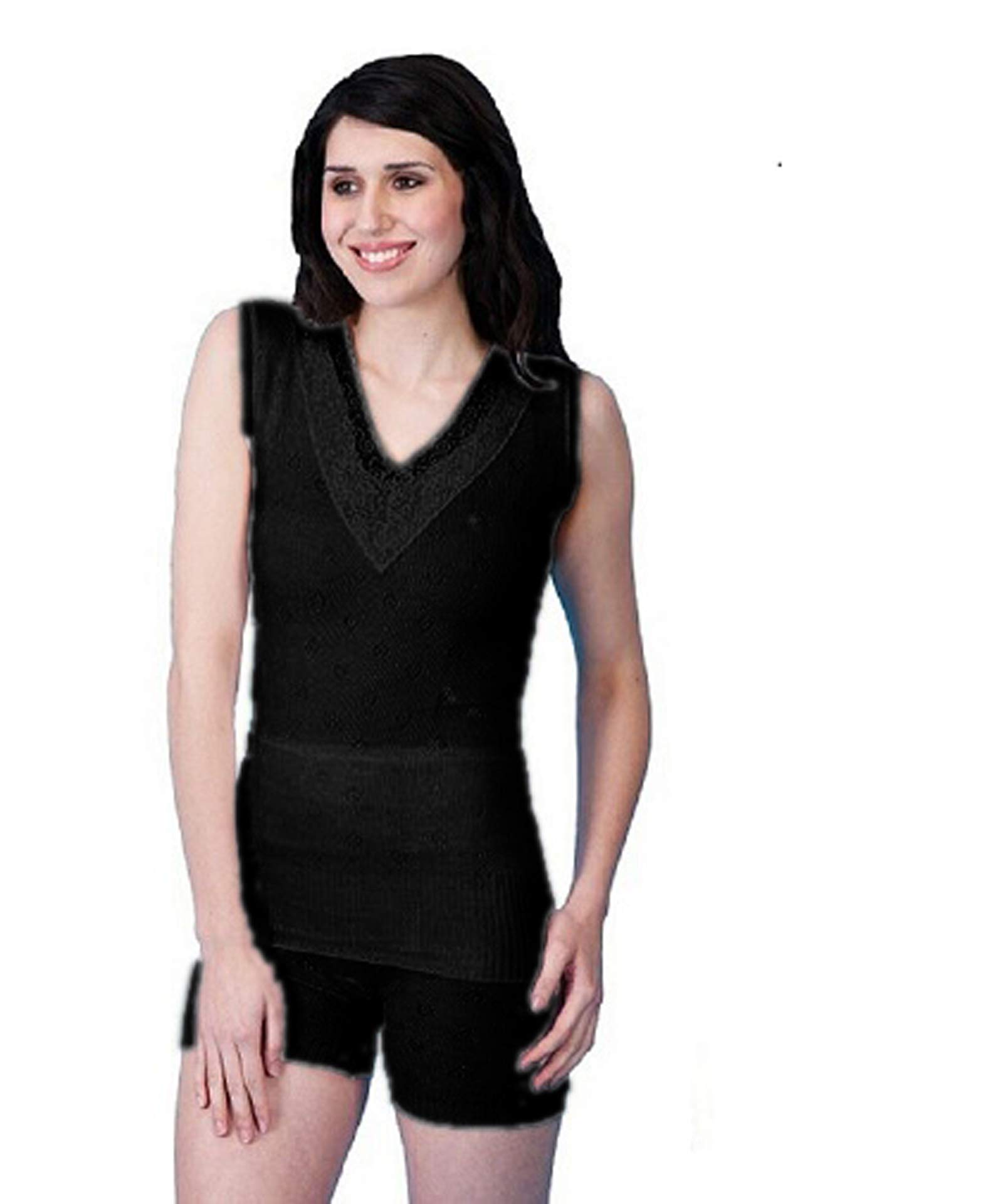 Prime Products Women's Build Up Spencer ,S Thermal Underwear Short Long Sleeve Tops Vest & Long John Uk Made (Xx-Large 20-22, )
