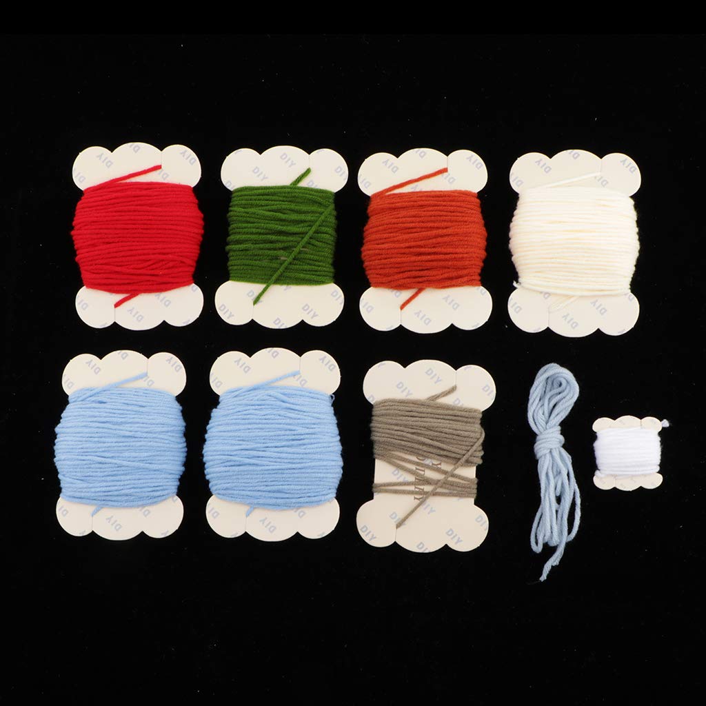 SKYCANDLE 1 Set Punch Needle Kits with Punch ESKroidery Pen DIY Crafts Mushroom