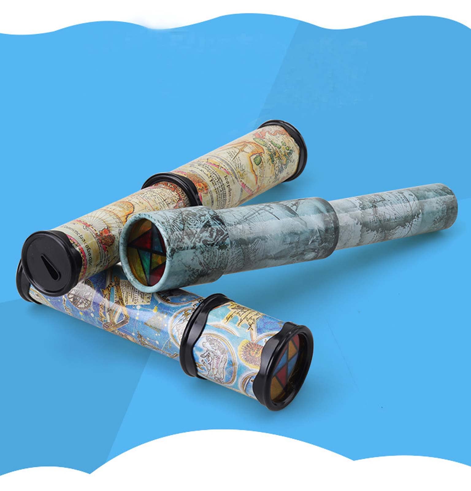 ZEALMAX Kaléidoscope éducatif, Jouet nostalgique pour Enfants et Adultes, Vieux Monde