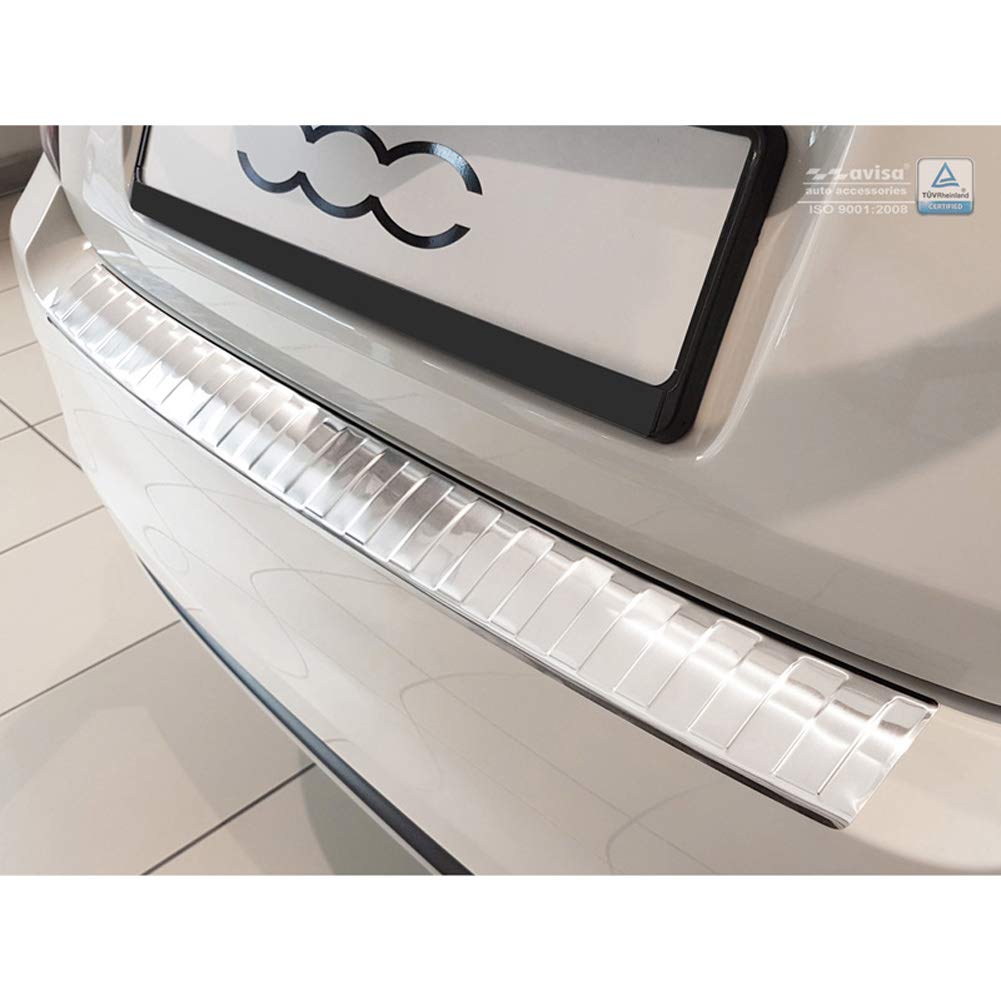 AutoStyle 2/35905 Acero Inoxidable Parachoques. – 500 2015 de 'Ribs', plata