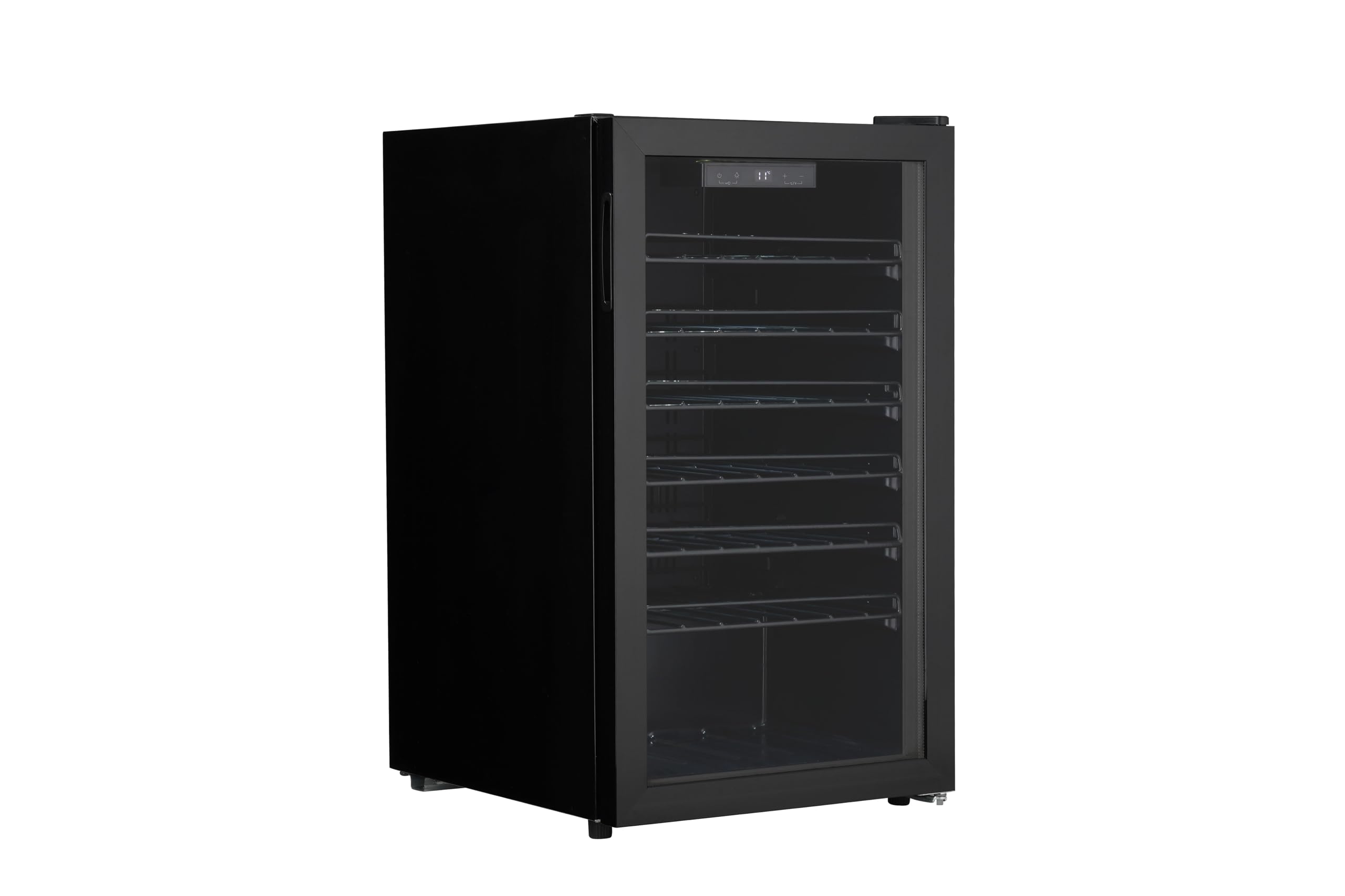 METRO Professional Weinkühler GWC2052, 52 Flaschen, 126 L, LED-Innenbeleuchtung, Anti-Vibrationssystem, Schwarz