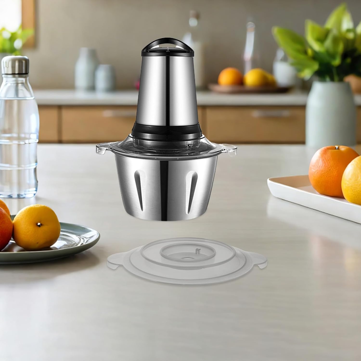 Kitchen Meat Grinder Lid Replacement Plastic 2l Splash Proof Cover | Secure Fit for Mincer Machines, Dishwasher Safe, Easy to Clean
