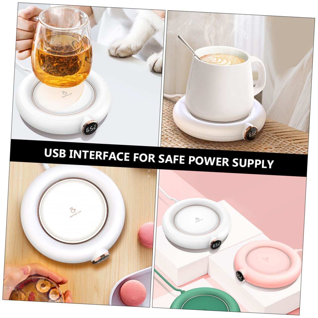 Tappetino Scaldatazze Ricarica Usb Scaldatazze Per Caffè Sottobicchiere Termico Per Bevande Calde Per Casa E Ufficio Mantieni Caldo Le Tue Bevande