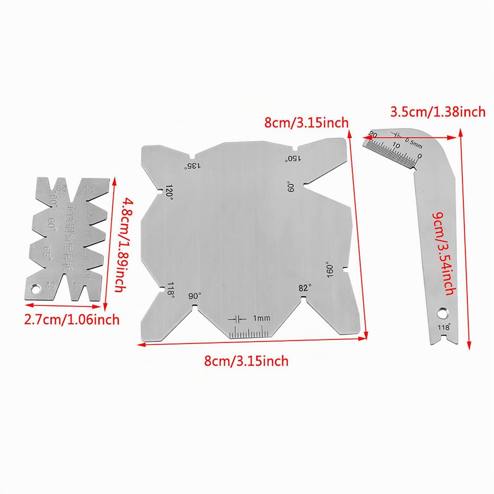3 Teile/satz Bohrer Winkelmessgeräte, Sonstige Handwerkzeuge Sonstige Handwerkzeuge und Zubehör Edelstahl Bohrer Spitzer Tools S/S Winkel Messgeräte Hand Messwerkzeuge