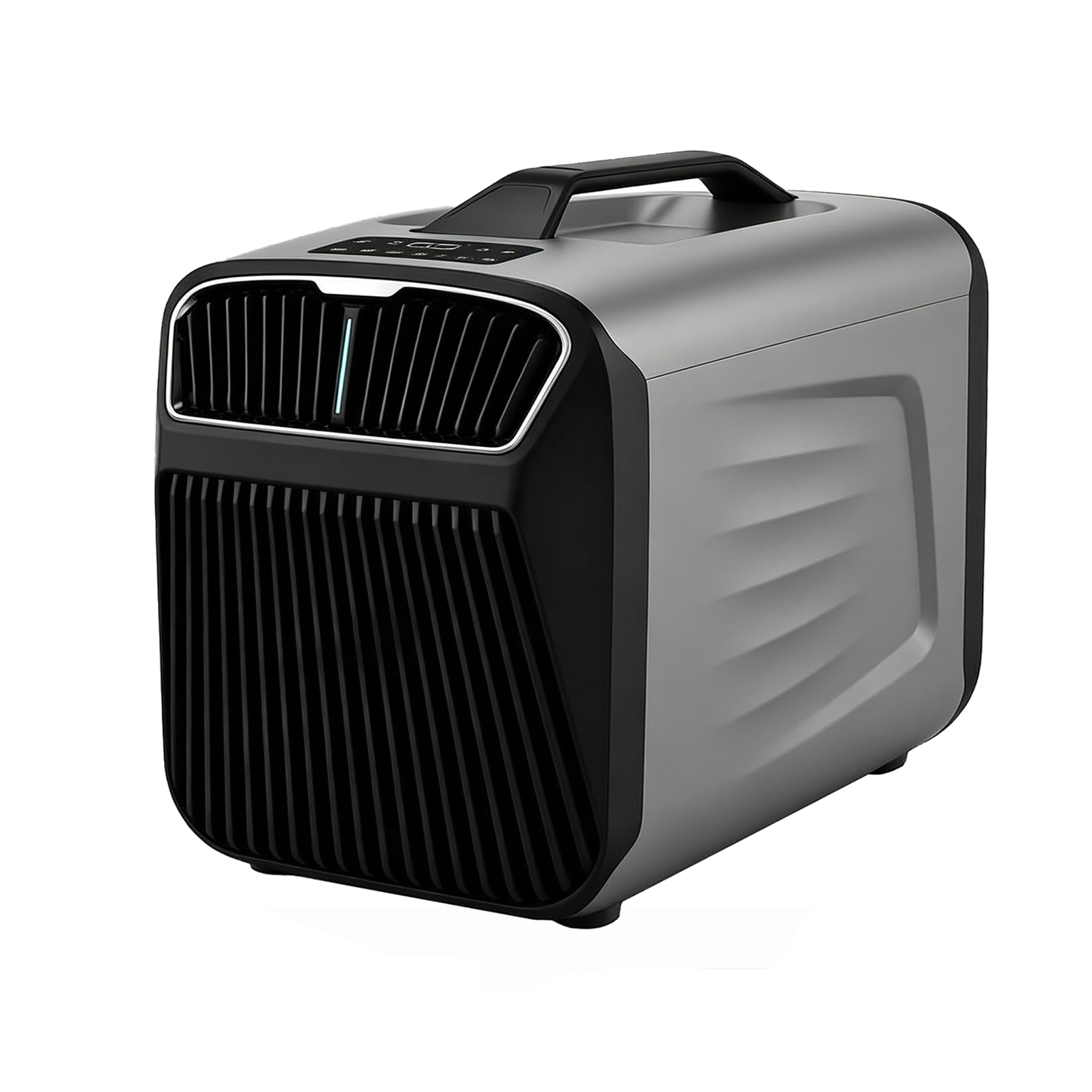 4-in-1 Portable Air Conditioner, 4800 BTU Quiet Camping AC Unit Grey