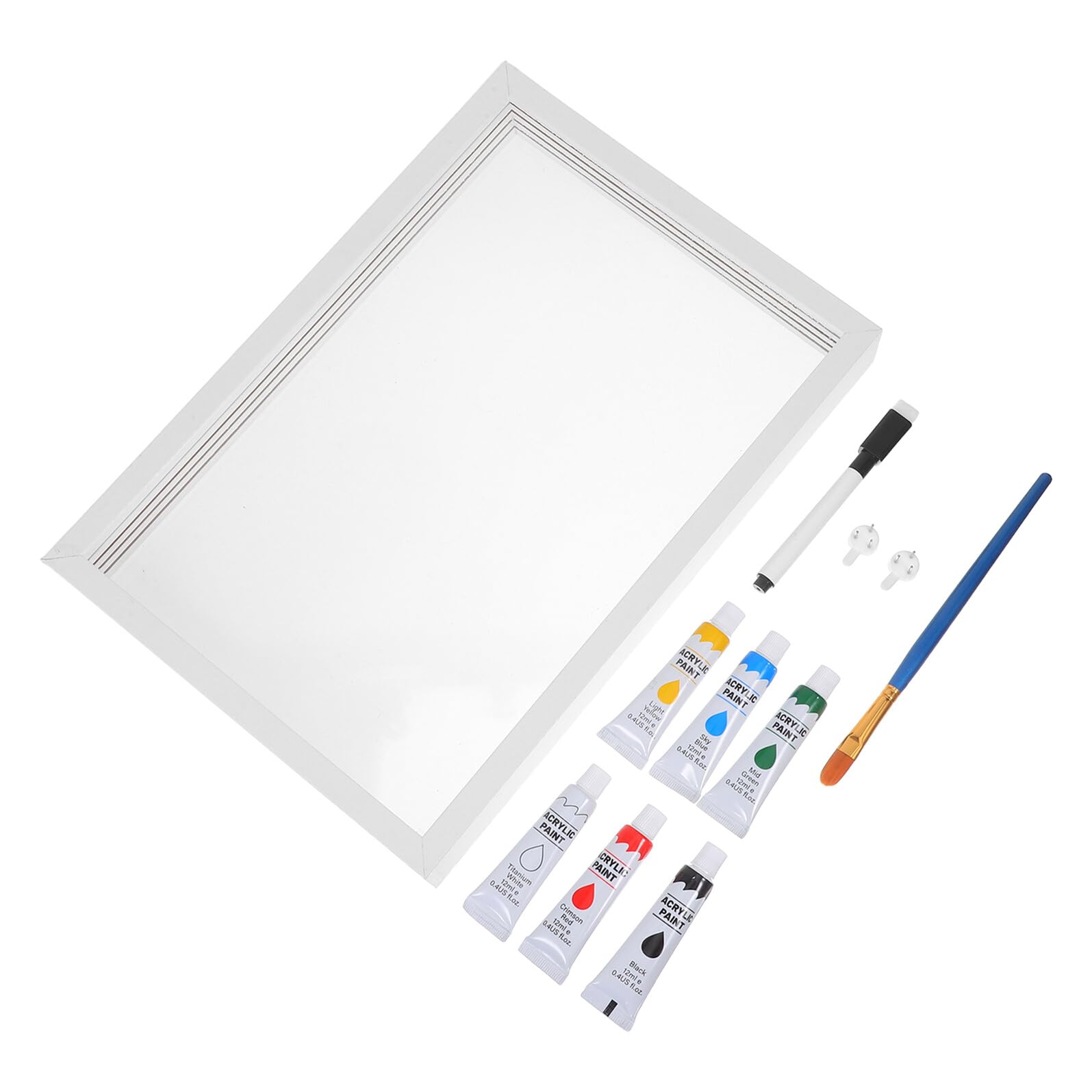 TOPBATHY Kit di Calchi Mano per Famiglia Cornice in Legno per Ricordi Impronte di Mani e Piedi per Calchi di Mani di Cornice Ricordo Artigianale per Casa