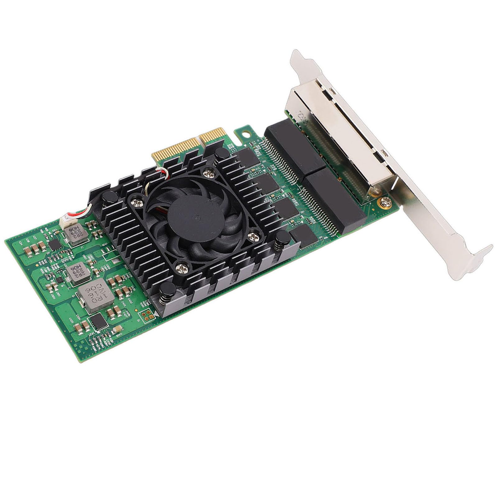Zunate Scheda di Rete Gigabit Ethernet a 4 Porte Scheda di Rete PCIEX4 Ad Alte Prestazioni per Applicazioni Desktop e Server