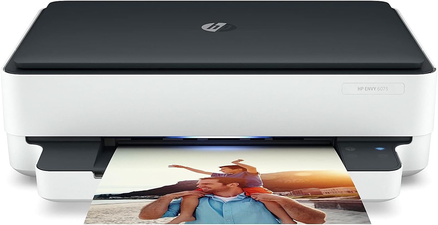 HP ENVY 6075 Wireless All-in-One Printer, Includes 2 Years of Ink Delivered, Mobile Print, Scan & Copy (8QQ97A)