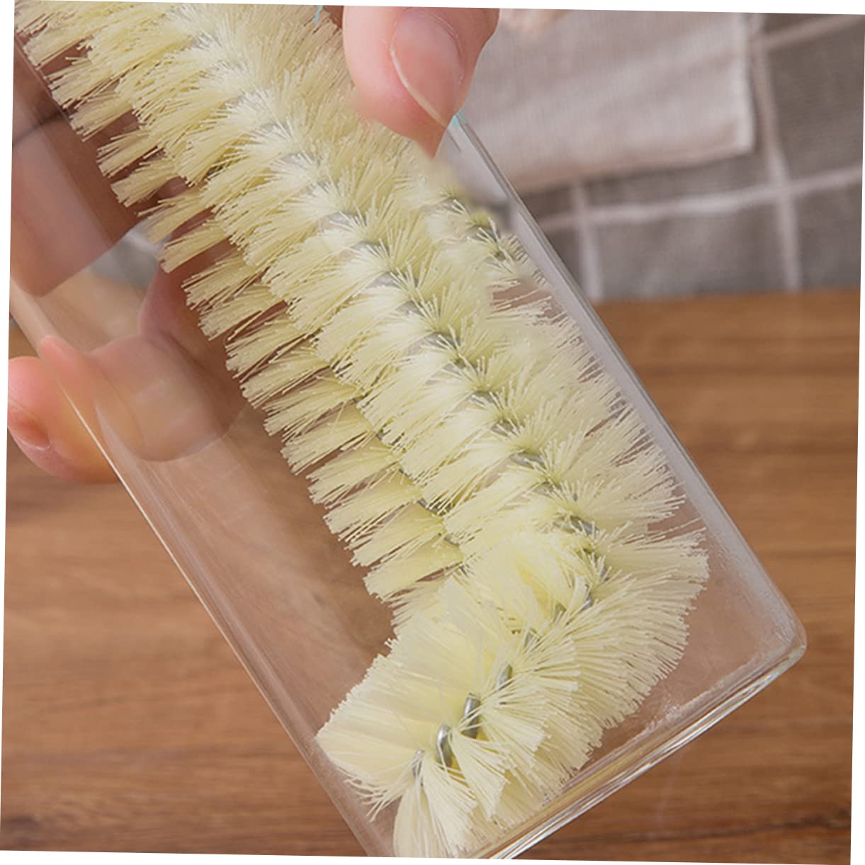 Mobestech 2piezas Cepillo De Limpieza De Copas Mango Herramienta Duradera para Biberones y Botellas para Hogar y Cocina Diseño Compacto y Práctico para Almacenamiento