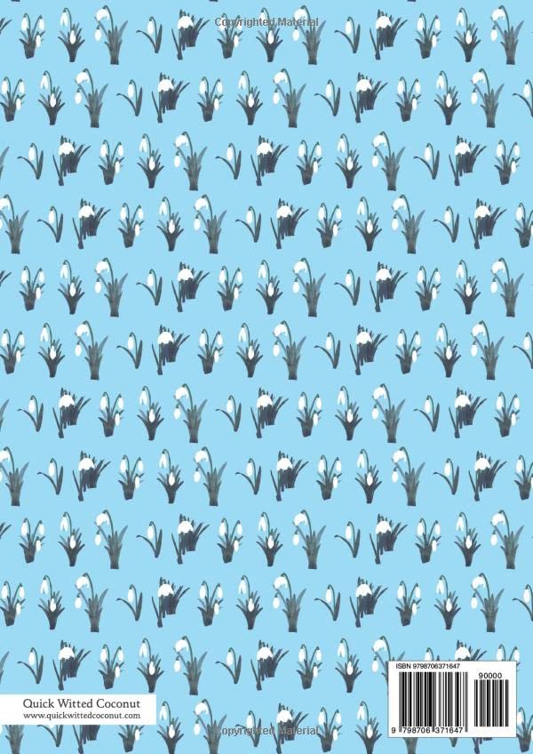 Snowdrop Notebook - Lined Pages - A4 - Premium: (Sky Blue Edition) Fun notebook 192 lined pages (A4 / 8.27x11.69 inches / 21x29.7cm) - Image 2