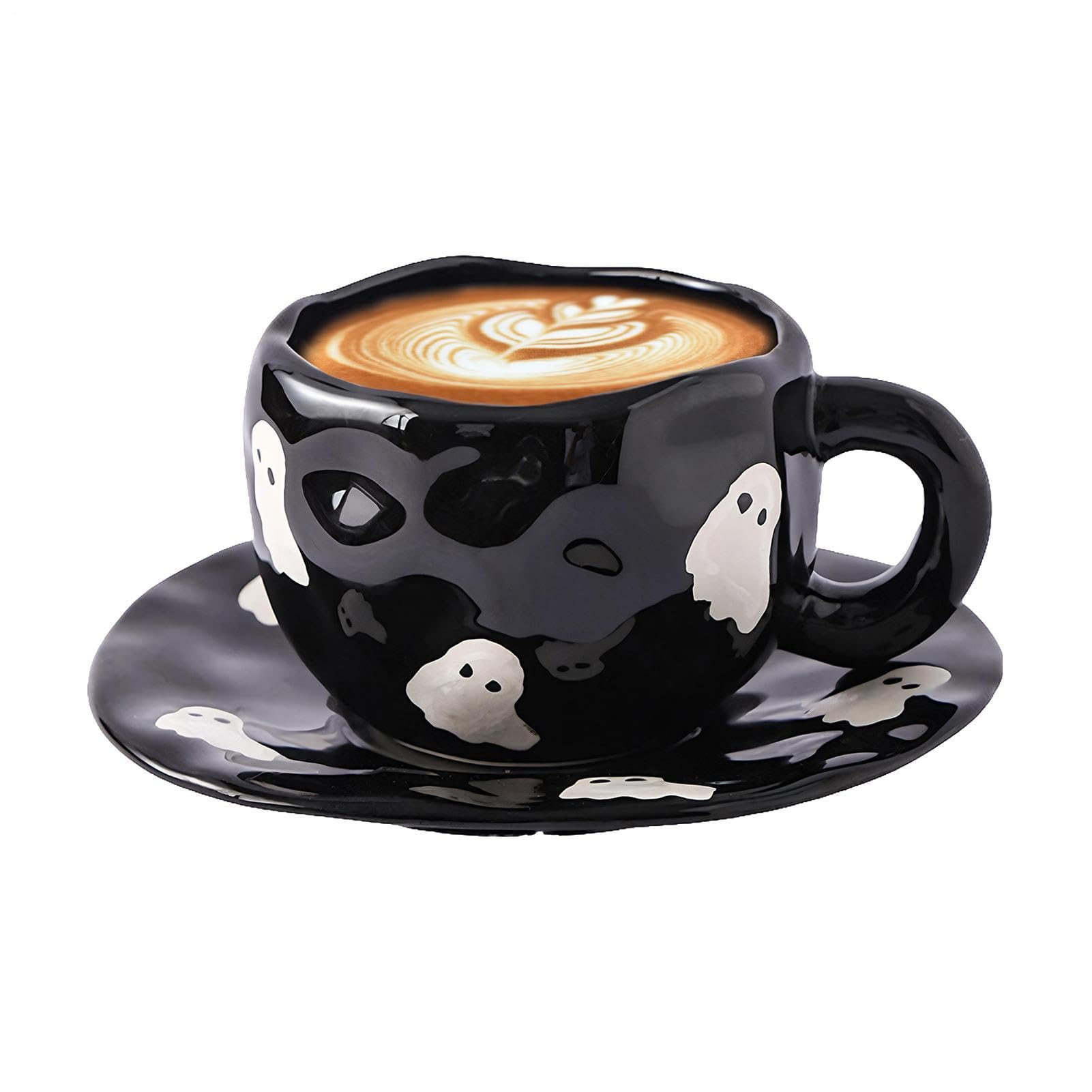Taza de cerámica de 320 ml con acabado resistente para hotel y restaurante